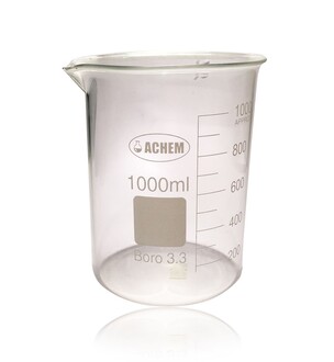 Achem - ACHEM 1000ml Glass Beaker Short Form