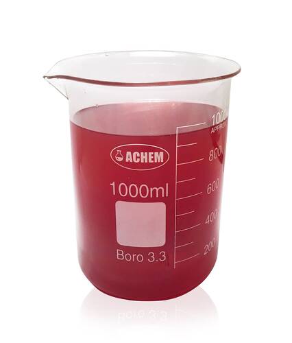 ACHEM 1000ml Cam Beher Kısa Form