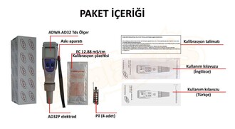 ADWA AD32 Tds Ölçer EC İletkenlik Ölçer - Thumbnail