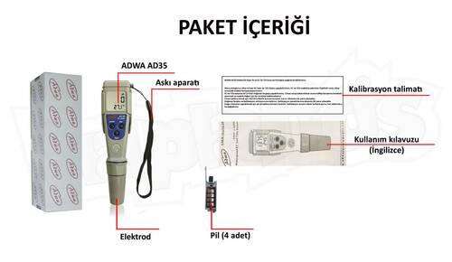 ADWA AD35 Tds Ölçer EC İletkenlik Ölçer