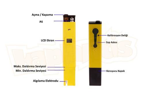 AEK-Tech 0-14 PH Metre ve TDS 0-9990 ppm İletkenlik Ölçer Seti