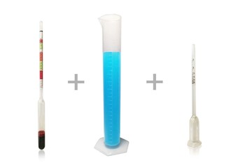 AEK-Tech - AEK-Tech Hydrometer 250ml Measure and Vinometer Set