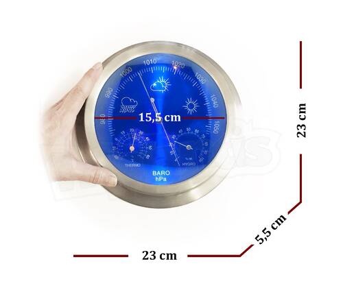 AEK-Tech Mekanik İbreli Barometre Büyük 23cm