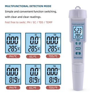 AEK-Tech PH-686 4'ü 1 arada PH Metre TDS EC ve Sıcaklık Ölçer - Thumbnail