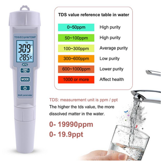 AEK-Tech PH-686 4'ü 1 arada PH Metre TDS EC ve Sıcaklık Ölçer - Thumbnail