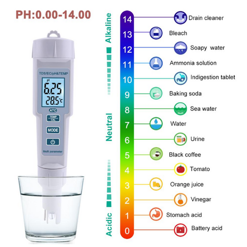 AEK-Tech PH-686 4'ü 1 arada PH Metre TDS EC ve Sıcaklık Ölçer