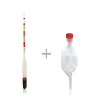 AEK-Tech - AEK-Tech Triple Scale Hydrometer and Air Lock Set