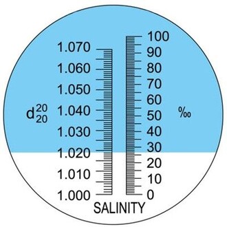 ATC 0-10 Tuzluluk Yoğunluk Ölçer Refraktometre Deniz Akvaryumu - Thumbnail