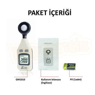 BENETECH GM1010 Dijital Işık Ölçer Lüksmetre - Thumbnail