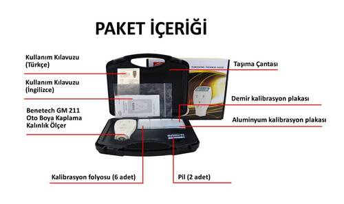 BENETECH GM211 Boya Kaplama Kalınlık Ölçer