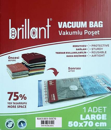 Brillant Vakumlu Hurç Torba Naylon Poşet