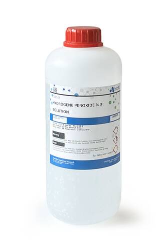 ChemBio %3 Hidrojen Peroksit Oksijenli Su Hydrogen Peroxide 1LT