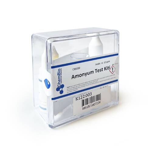 ChemBio Amonyum Test Kiti 0-10 ppm 100 Test Kolorimetrik Ammonium Su Kalite Akvaryum