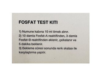 ChemBio Fosfat (Orto) Test Kiti 100 Test (0,5 - 1 - 2,5 - 5 - 10 -30 Ppm) - Thumbnail