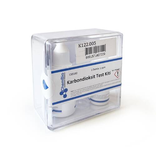 ChemBio Karbondioksit Test Kiti 70 Test Titrimetrik 1 ppm/damla