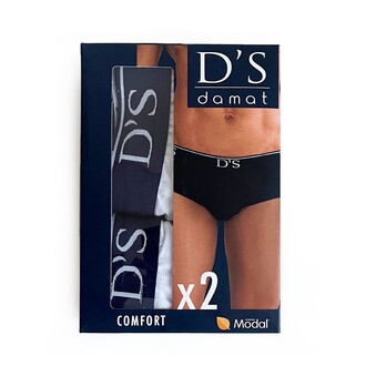 D'S Damat - D'S Damat Comfort 2'li Erkek Slip Beyaz