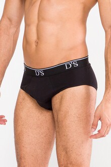 D'S Damat Comfort 2'li Erkek Slip Siyah - Thumbnail