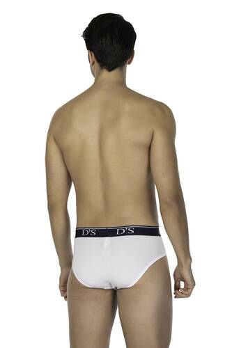 D'S Damat Trendy Sport 2'li Erkek Slip Lacivert-Beyaz Set