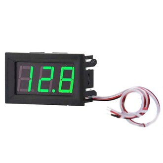 AEK-Tech - Dijital Mini Votmetre 0.56" DC 0 30V Yeşil Işıklı