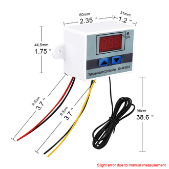 Dijital Sıcaklık Kontrol Termostatı 12V - Thumbnail