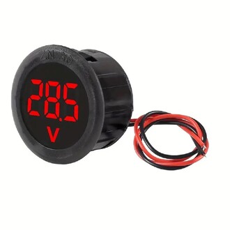 AEK-Tech - Dijital Voltmetre DC4-100V Kırmızı Araç Karavan Motorsiklet Yat Tekne