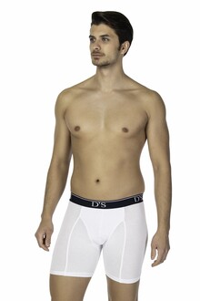 D'S DAMAT Comfort Boxer Uzun Beyaz - Thumbnail