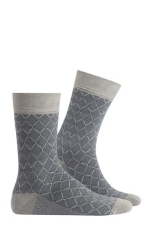 D'S Damat - D'S Damat Men Bamboo Socks Diamond Gray 40-44