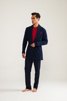 D'S Damat - D'S DAMAT Robe Housewear Dark Blue