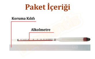 Eurodensimeter 0-100 20C Alkolmetre - Thumbnail