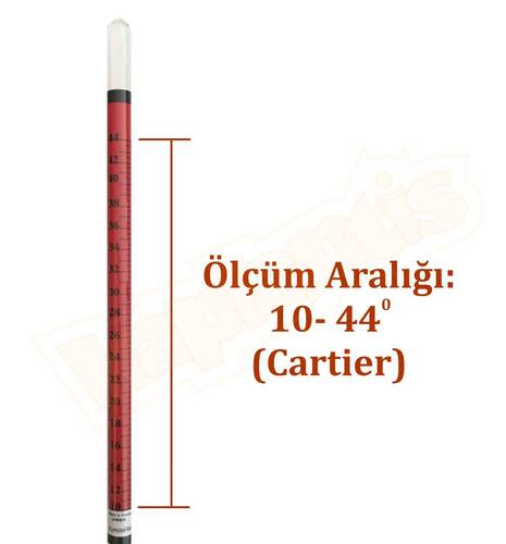 Eurodensimeter 0-100 Alkolmetre ve 250ml Plastik Mezür Seti