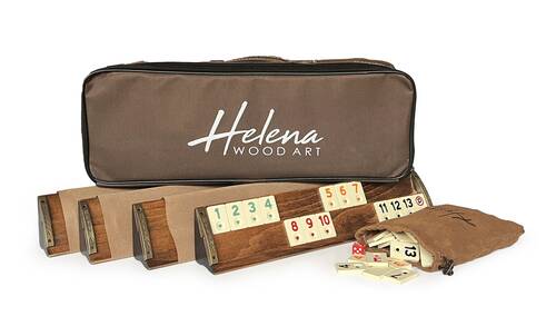 Helena Wood Art VIP Oymalı Masif Ahşap Okey Takımı Begonya