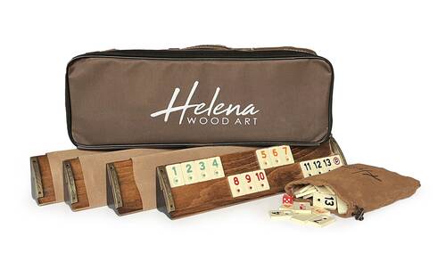 Helena Wood Art VIP Oymalı Masif Ahşap Okey Takımı Constantia