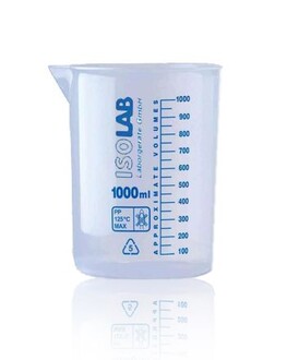 ISOLAB - ISOLAB 1000ml Beaker Measuring Cup Blue Scale