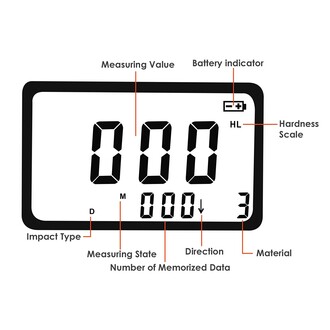 LANDTEK Leeb Sertlik Ölçer Hardness Tester HM-6580 360 Derece - Thumbnail