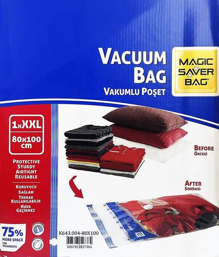 Magic Saver Bag Vakumlu Hurç Torba Naylon Poşet