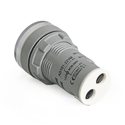 Mini Dijital Voltmetre 22MM AC 60-500V LED Beyaz Işık