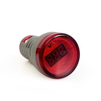 AEK-Tech - Mini Dijital Voltmetre 22MM AC 60-500V LED Kırmızı Işık