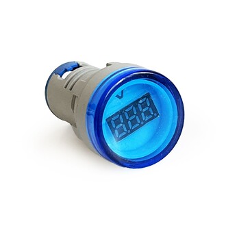 AEK-Tech - Mini Dijital Voltmetre 22MM AC 60-500V LED Mavi Işık