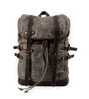 Muchuan - Muchuan 9159X Canvas Backpack Charcoal