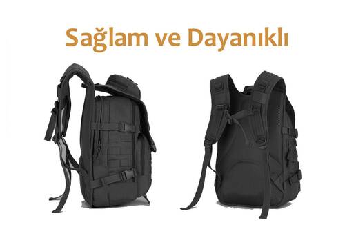 Protector Plus 40L Molle Taktik Çanta (Siyah)