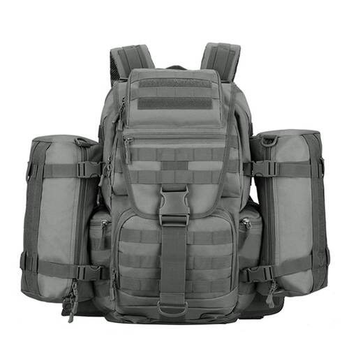 Protector Plus 50L Su Geçirmez Outdoor Sırt Çantası Sportif Gri