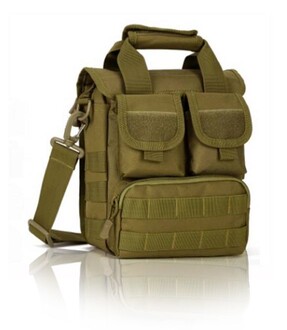 Protector Plus - Protector Plus Multi Section Messenger Bag Khaki