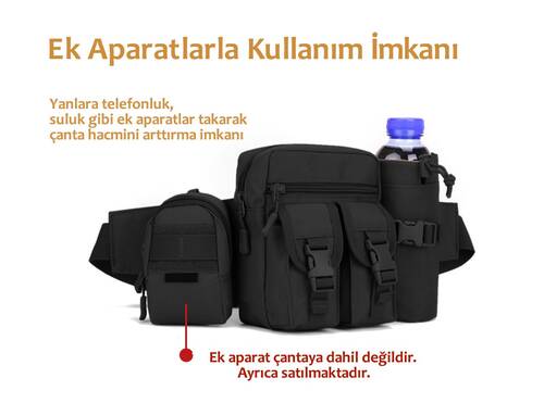 Protector Plus Günlük Kullanım Bel Çantası Siyah