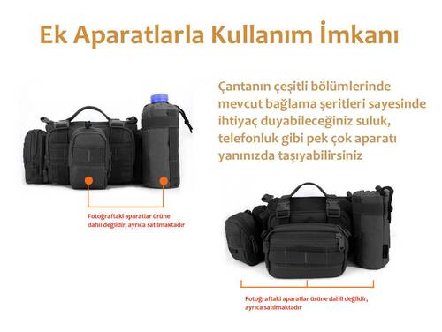 Protector Plus Taktik Bel Çantası (siyah)