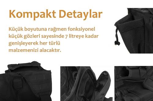 Protector Plus Tek Omuz Çanta (Siyah)