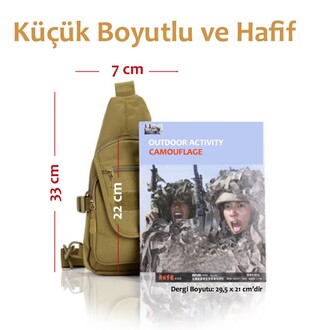 Protector Plus Üçgen Tek Omuz Çantası (Haki) - Thumbnail