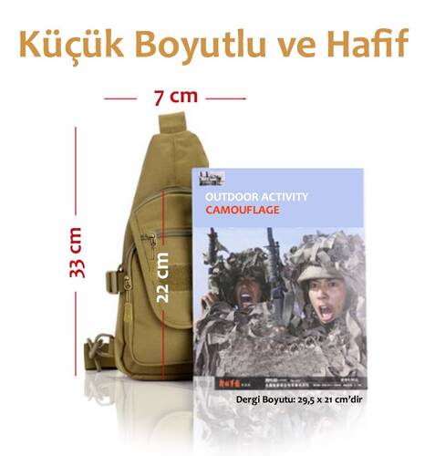 Protector Plus Üçgen Tek Omuz Çantası (Haki)