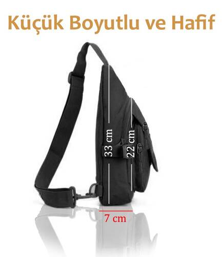 Protector Plus Üçgen Tek Omuz Çantası (Siyah)