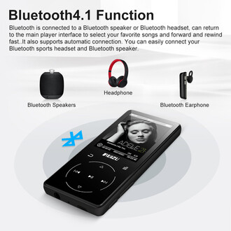 Ruizu D16 Dokunmatik Bluetooth MP3 Çalar 8GB - Thumbnail