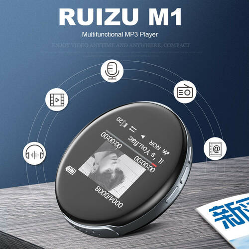 Ruizu M1 Mini Hoparlörlü Bluetooth MP3 Çalar 16GB